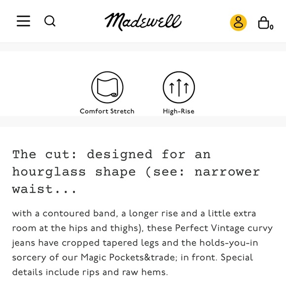 Madewell The Curvy Perfect Vintage Jean, LIKE NEW! - Picture 10 of 12